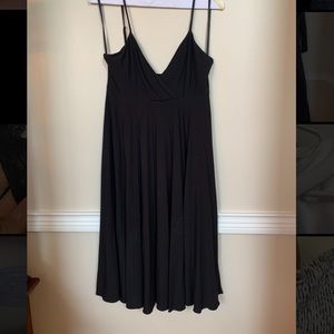 Black single strap flowy dress